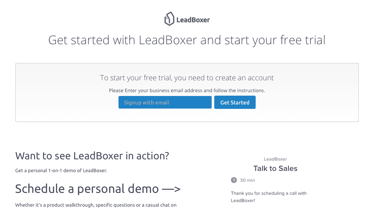 lead form from leadboxer